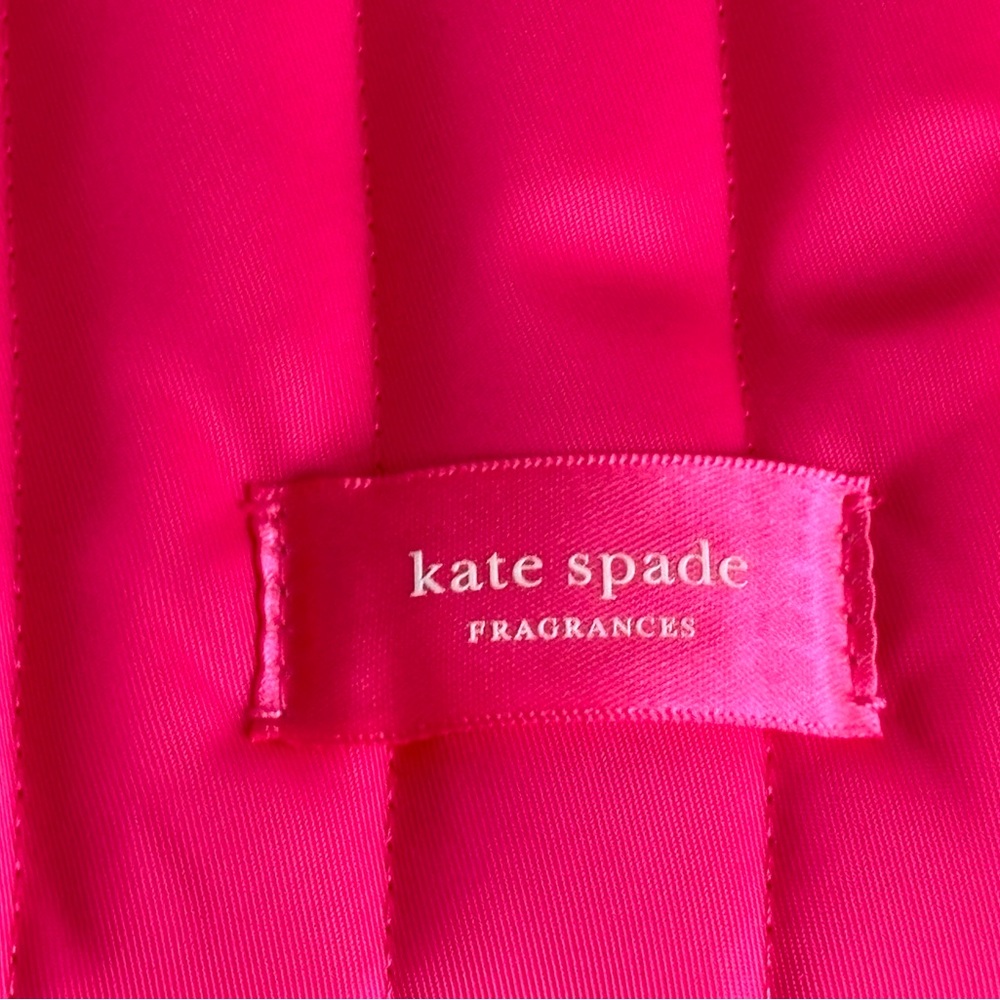 Sale! New Kate Spade Designer Embroidered Twill Coat w/ Pink Faux Fur w/ Gift - Picture 6 of 8